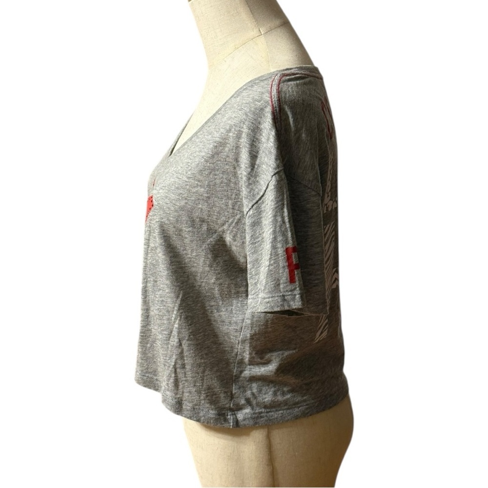 PINK Victoria’s Secret Alabama Crimson Tide Crop Tee Medium - Picture 6 of 8
